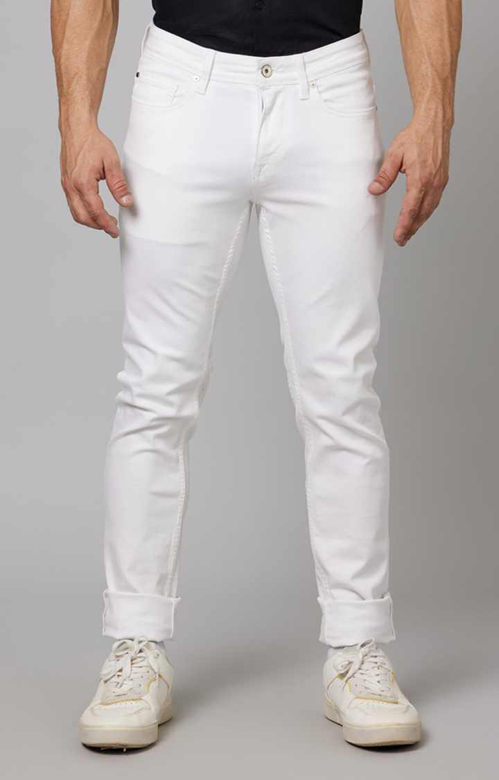 White Slim Fit Jeans