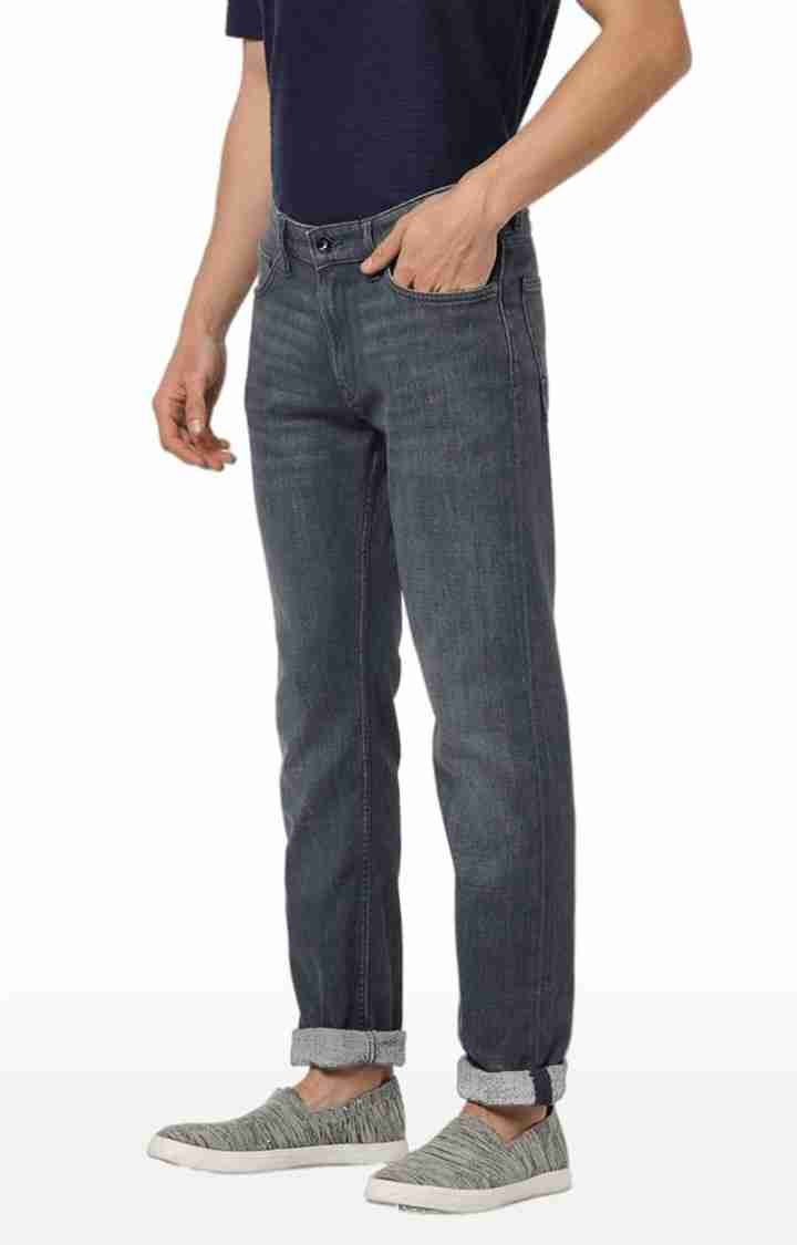 Grey Straight Slim Fit Soft Touch Jeans