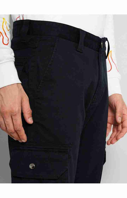 Black Regular Fit Trousers