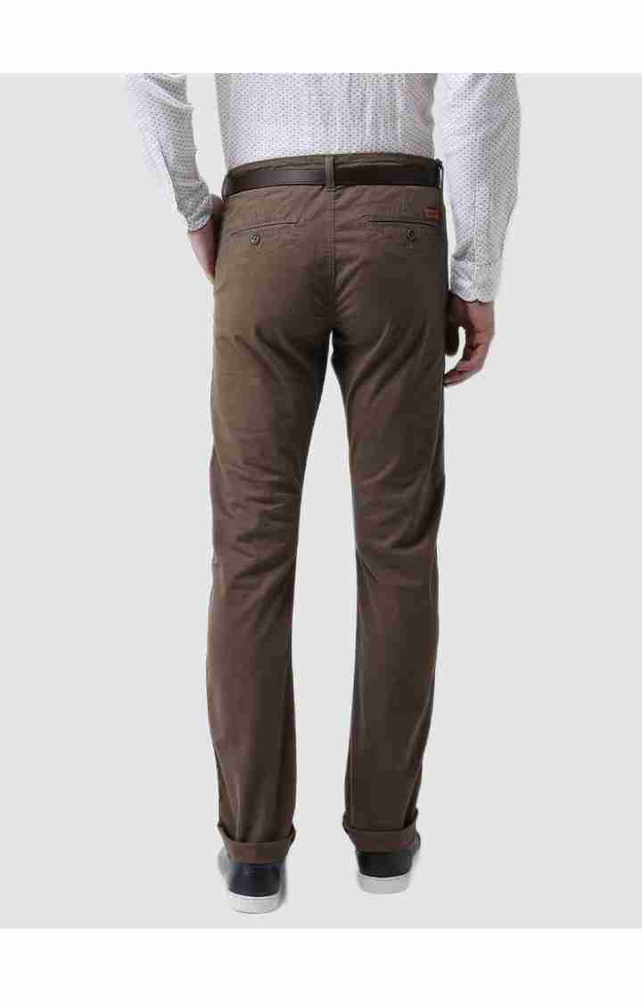 Khaki Regular Fit Trousers