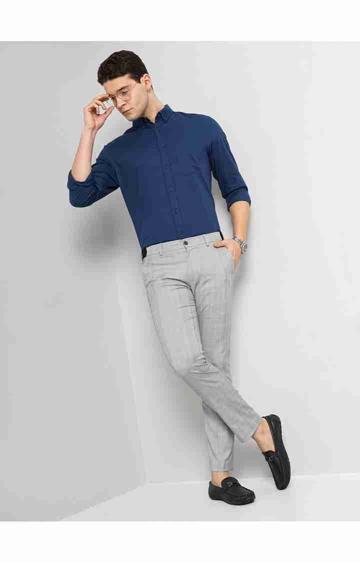 Grey Slim Fit Trousers