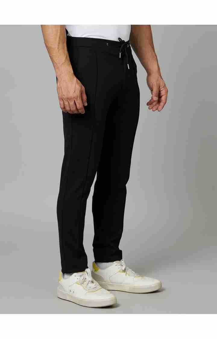 Black Regular Fit Trousers