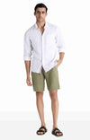 Celio* Cotton Regular Fit Green Shorts
