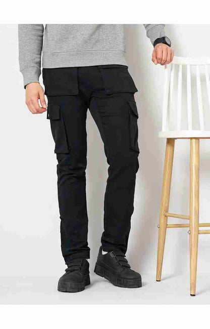 Black Regular Fit Trousers