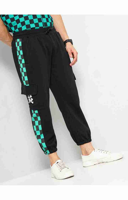 Demon Slayer - Black Printed Regular Fit Trackpant