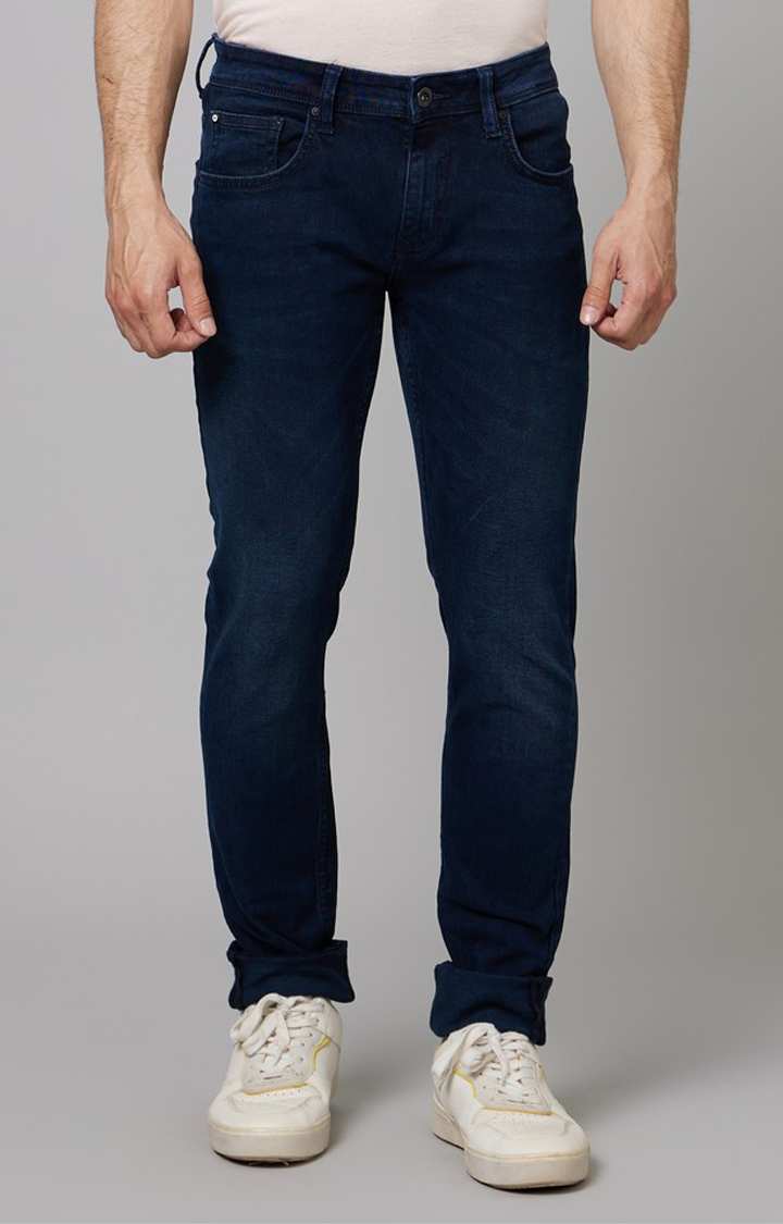 Navy Blue Slim Fit Jeans