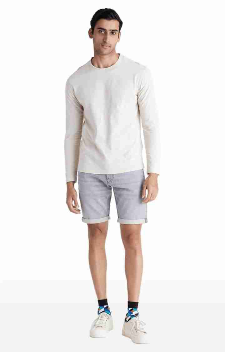 Grey Regular Fit Shorts