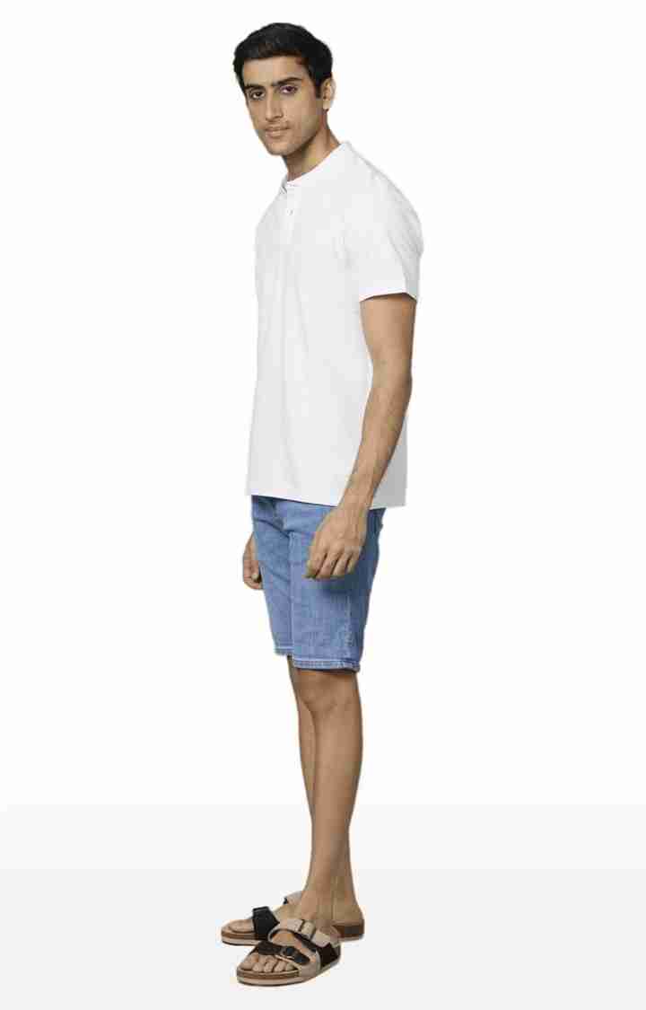 Blue Regular Fit Shorts