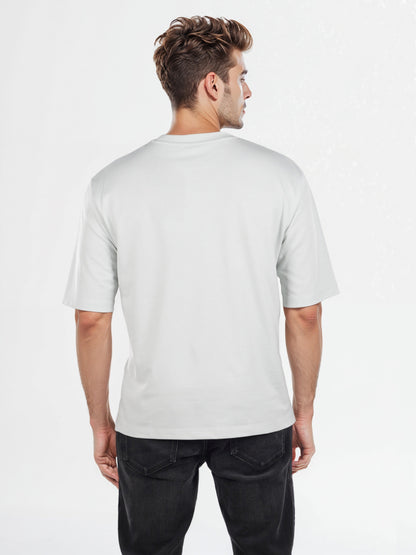 Celio* Solid Regular Fit Poly-Cotton Blue T-Shirt