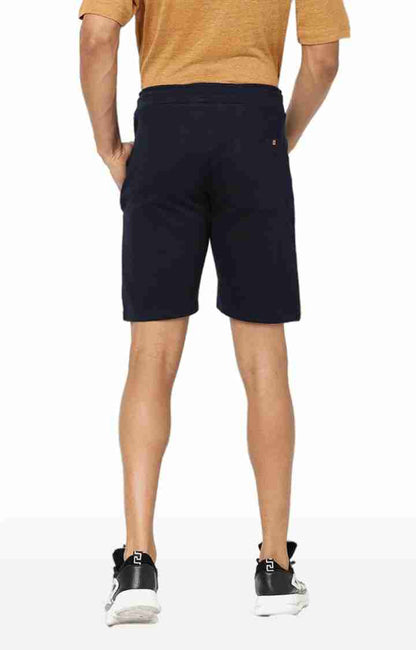 Navy Blue Regular Fit Shorts