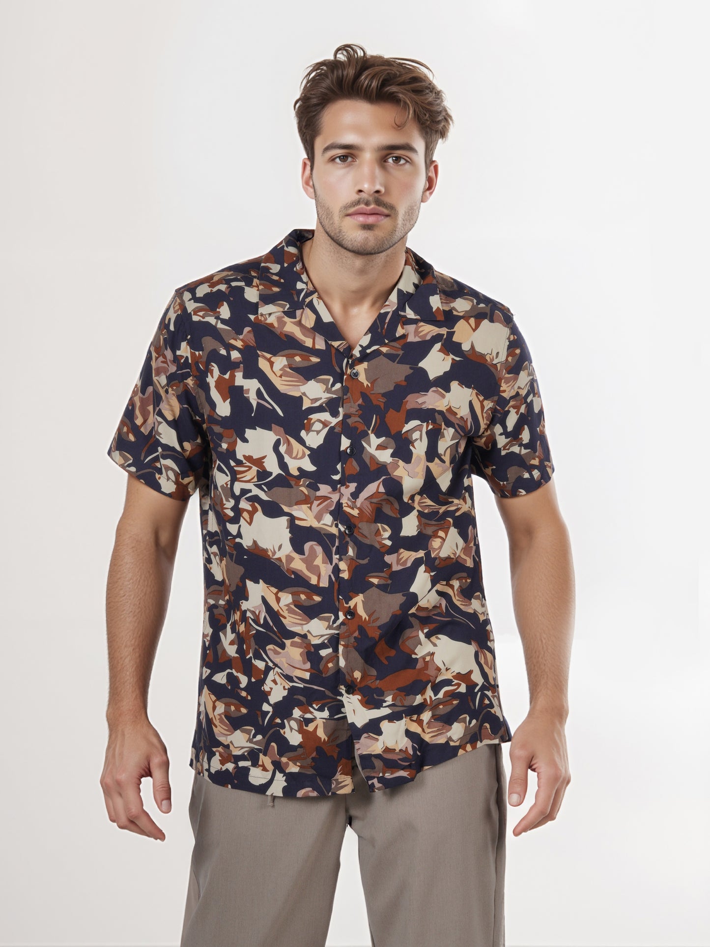 Celio* Men Multi Printed Regular Fit Viscose Shirt