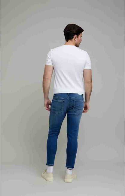 Blue Skinny Ankle Length Jeans