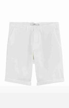 Celio* Cotton-Blend Regular Fit White Shorts