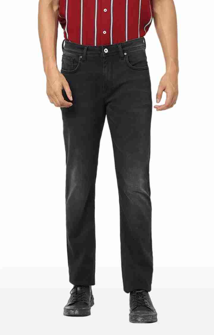 Black Straight Slim Fit Jeans