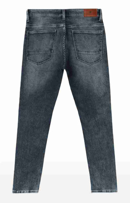 Navy Blue Skinny Ankle Length Jeans