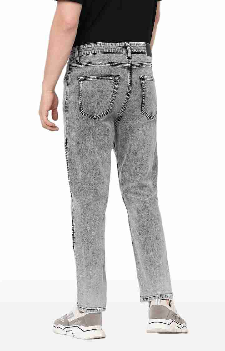 Grey Skinny Fit Denim Joggers