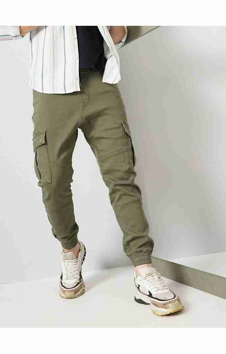 Olive Regular Fit Cargos