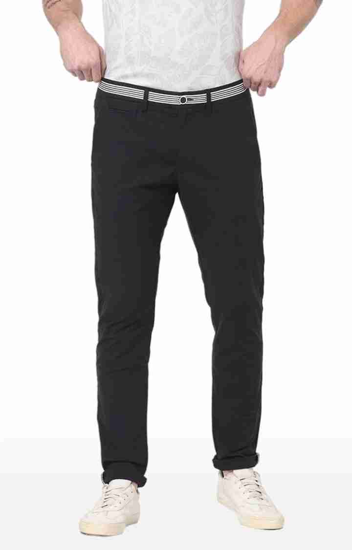 Black Regular Fit Trousers