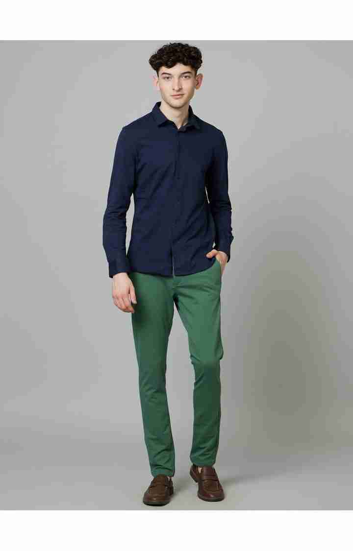 Green Slim Fit Trousers