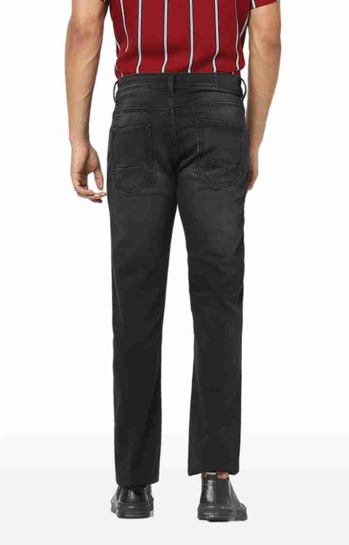 Black Straight Slim Fit Jeans