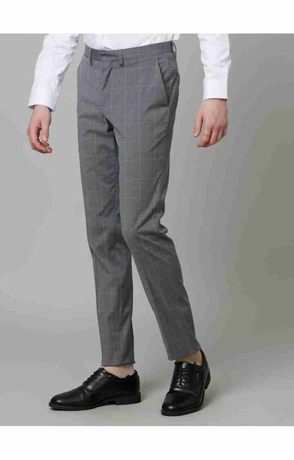 Grey Slim Fit Trousers