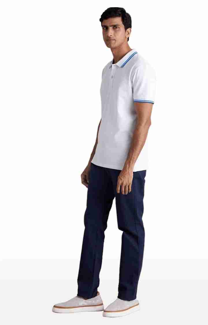 Blue Slim Fit Trousers