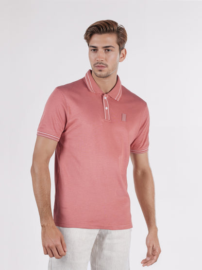 Celio* Men Pink Solid Regular Fit Cotton T-Shirts