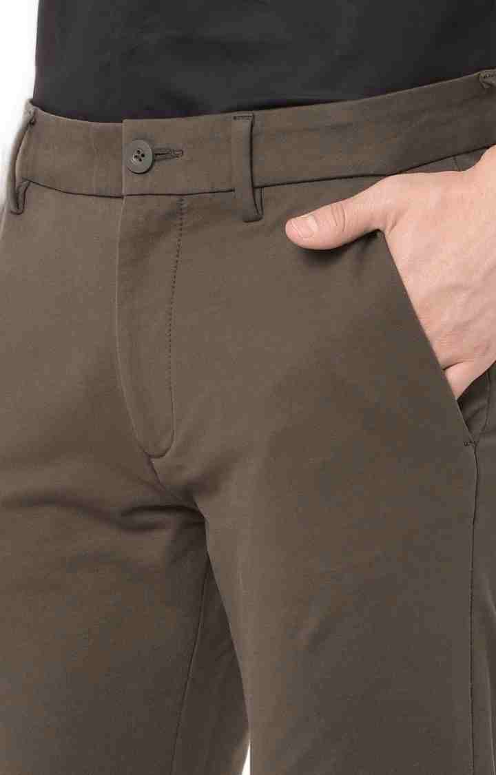 Olive Regular Fit Trousers