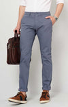 Celio* Workwear Cotton Slim Fit Grey Trouser