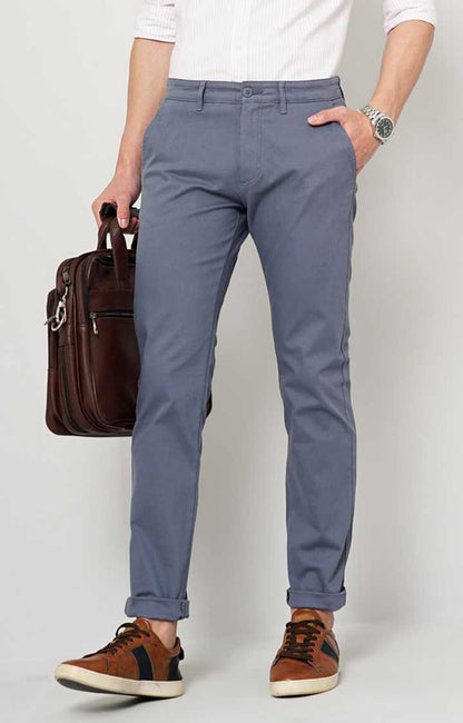 Blue Slim Fit Trousers