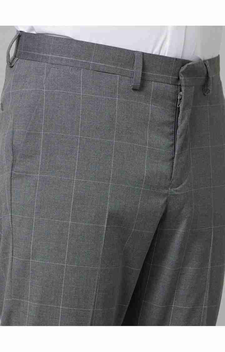 Grey Slim Fit Trousers