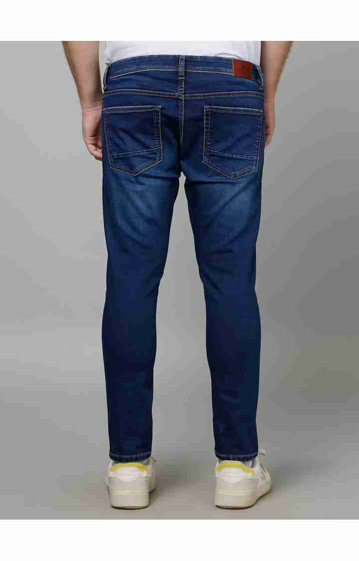 Blue Skinny Ankle Length Jeans