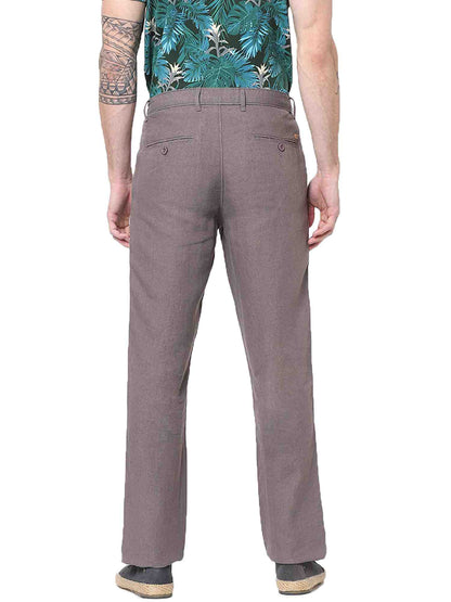 Grey Regular Fit Trousers