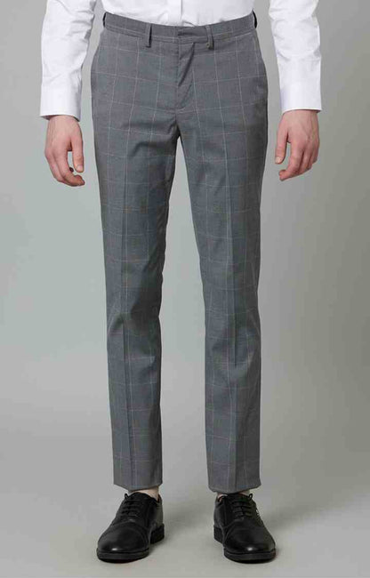 Grey Slim Fit Trousers