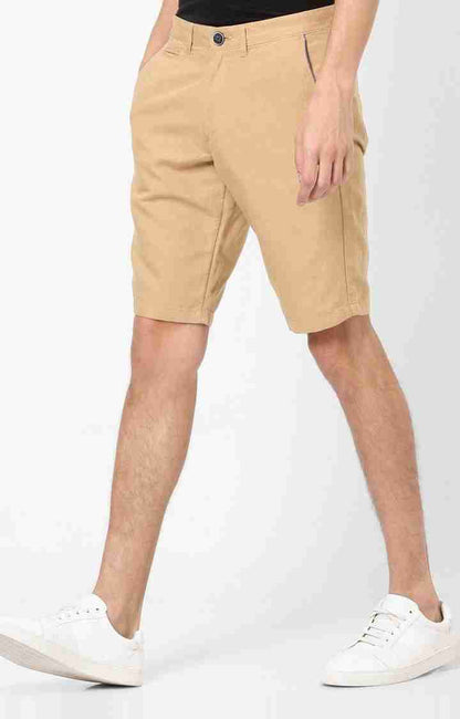 Brown Regular Fit Shorts