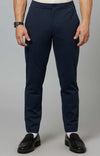 Celio* Poly-Blend Regular Fit Navy Blue Trouser