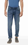 Celio* Cotton-Blend Straight Fit Blue Jean