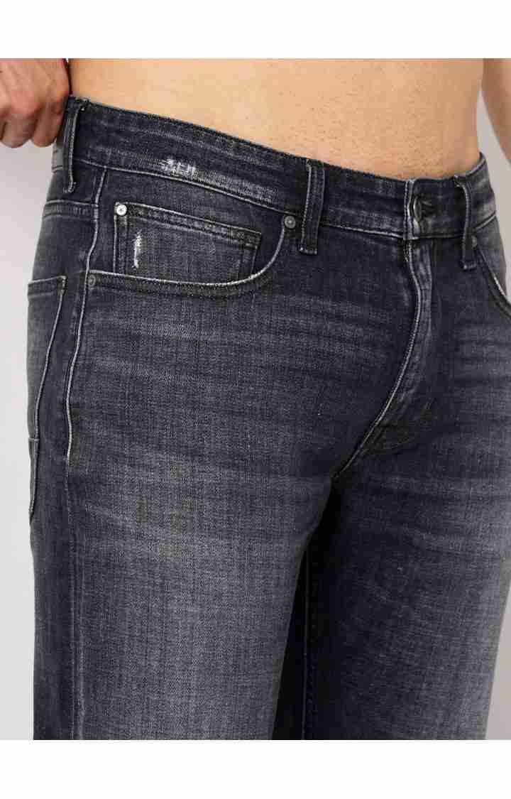 Black Straight Slim Fit Soft Touch Jeans