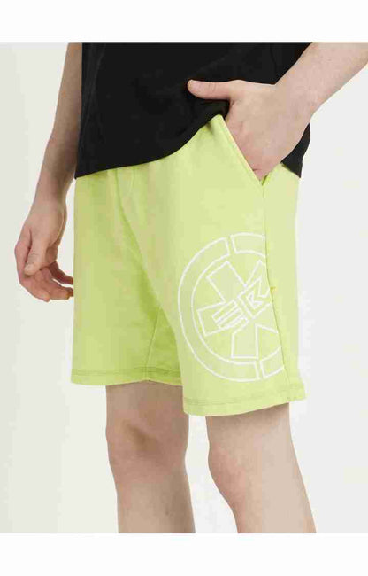 Yellow Regular Fit Shorts