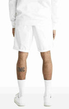 Celio* Cotton-Blend Regular Fit White Shorts