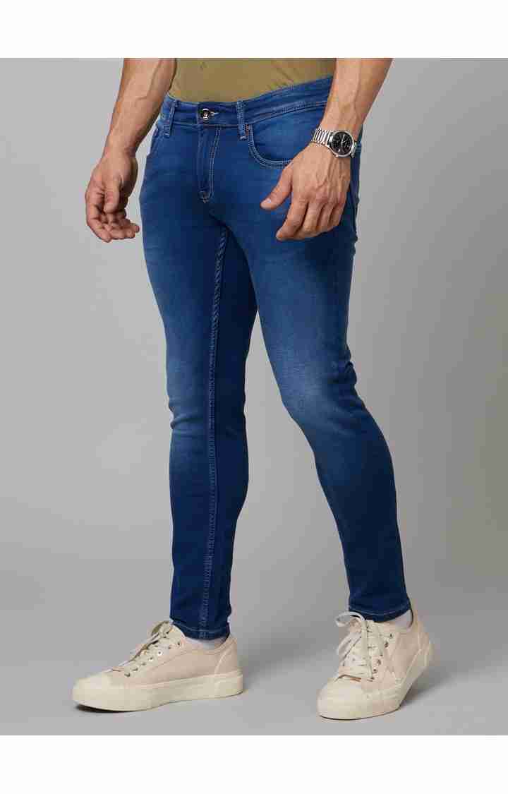 Blue Skinny Ankle Length Jeans