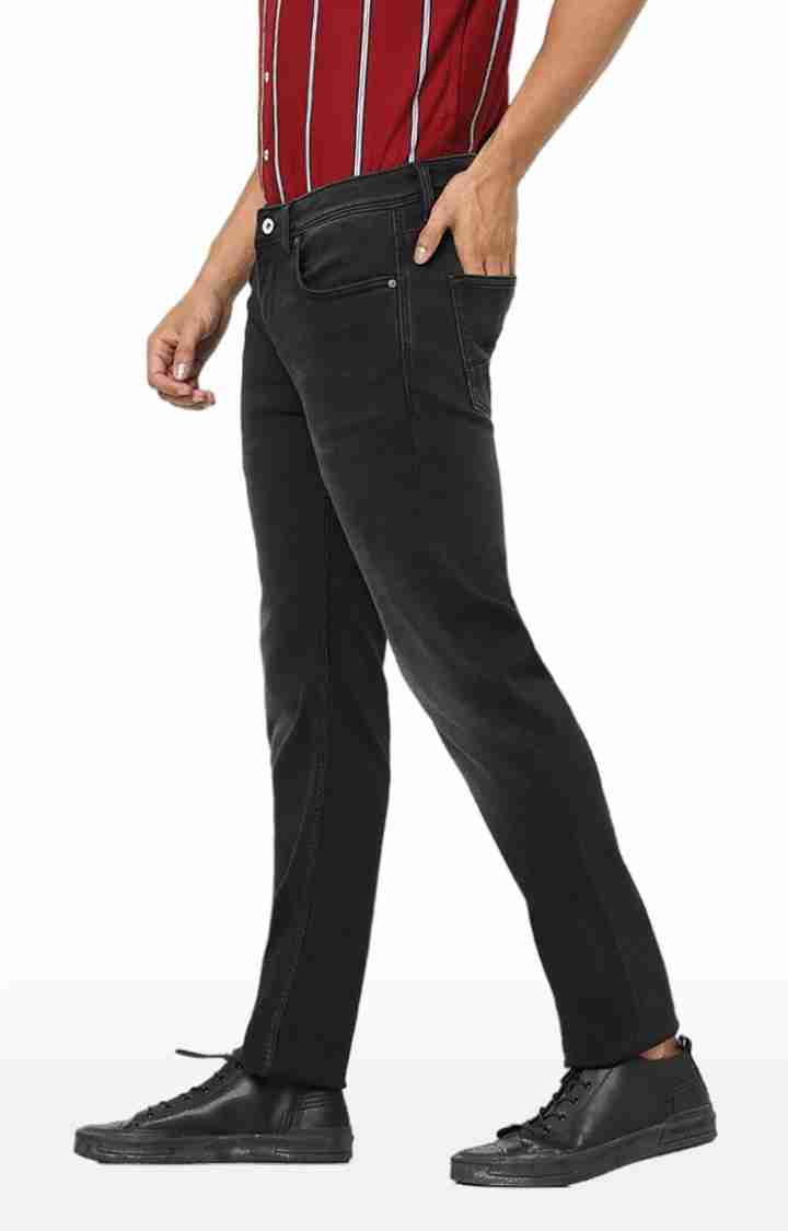 Black Straight Slim Fit Jeans