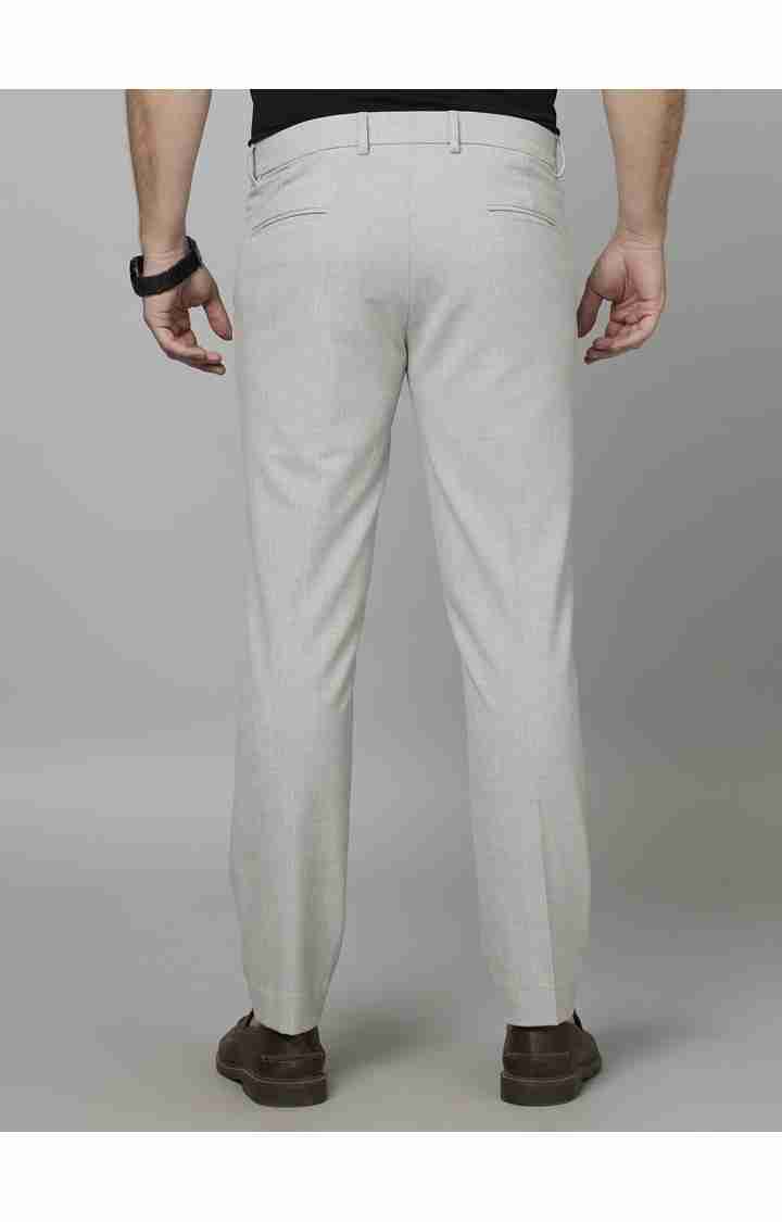 Grey Slim Fit Trousers