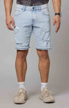 Celio* Cotton-Blend Regular Fit Blue Shorts