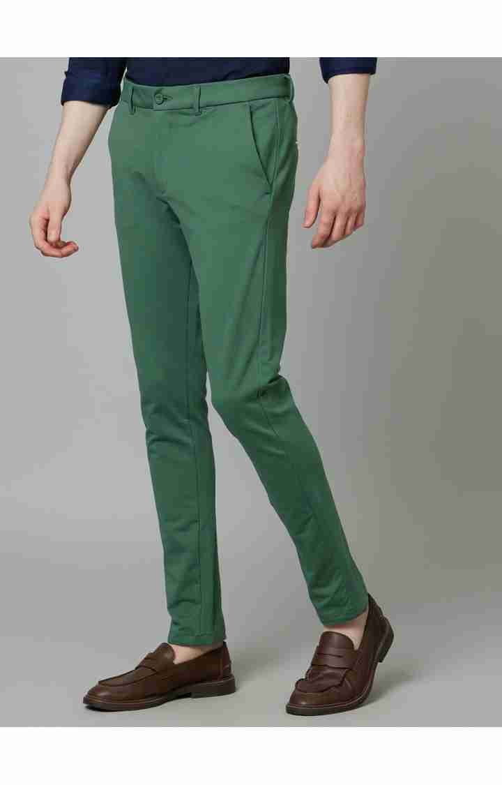 Green Slim Fit Trousers