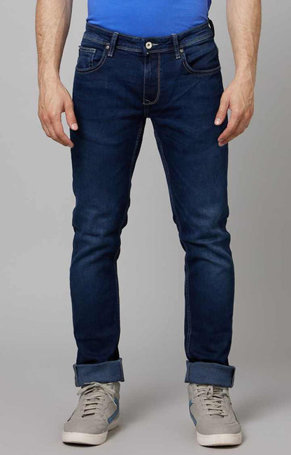 Navy Blue Slim Fit Jeans