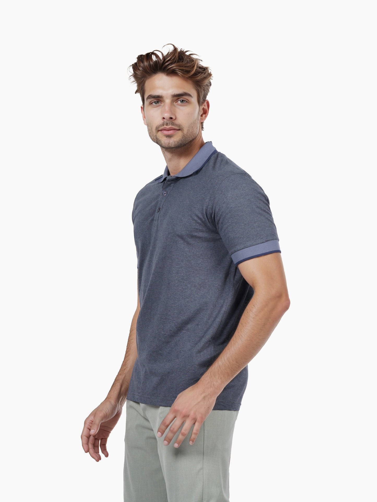 Celio* Men Blue Solid Regular Fit Cotton T-shirt