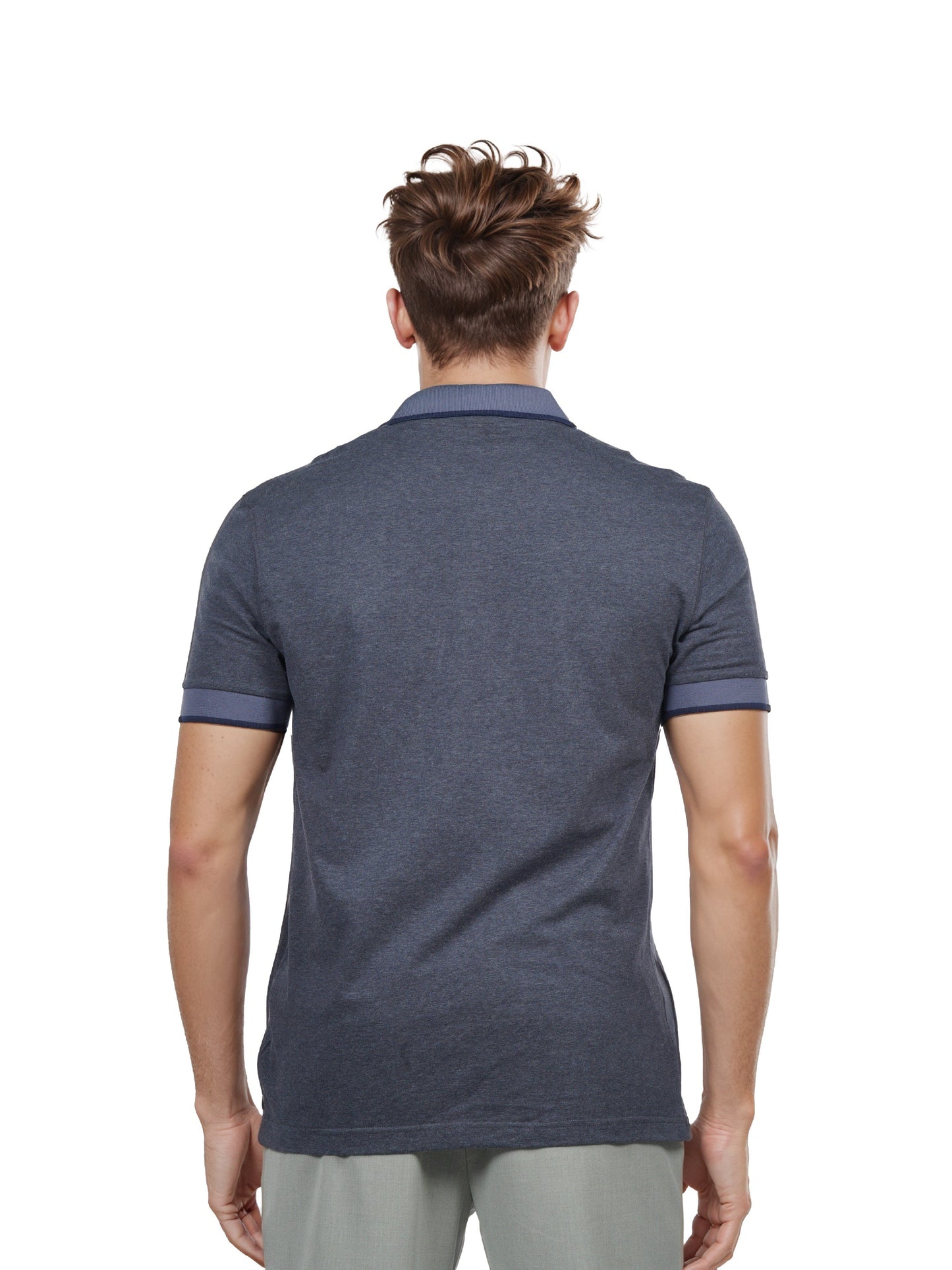 Celio* Men Blue Solid Regular Fit Cotton T-shirt