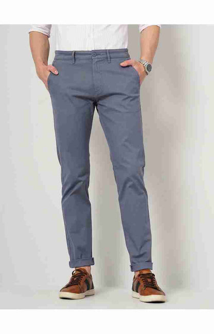 Blue Slim Fit Trousers