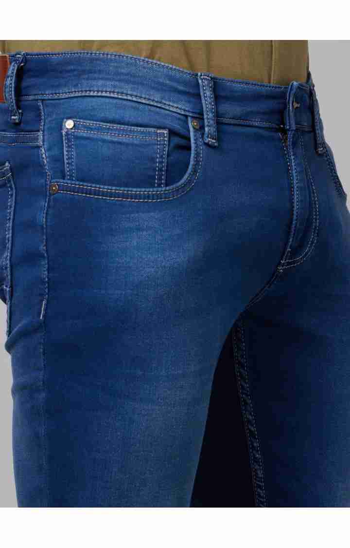 Blue Skinny Ankle Length Jeans